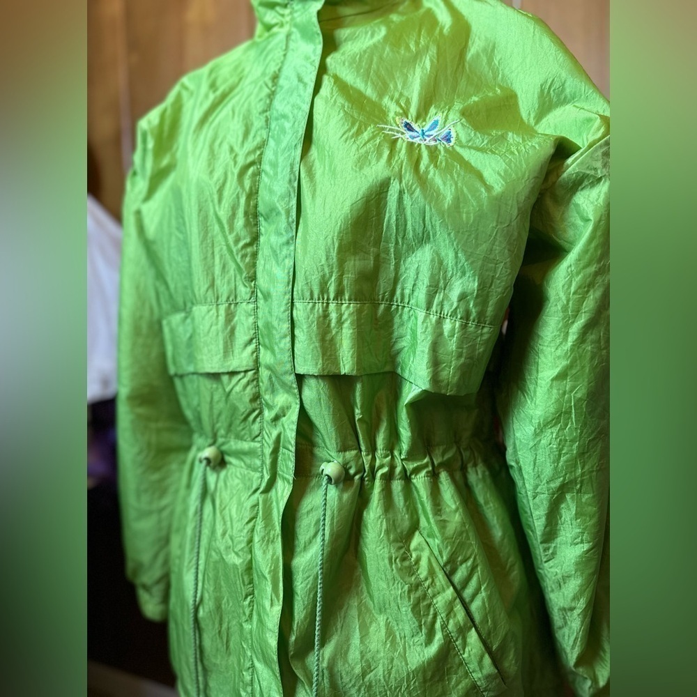 VINTAGE Y2K rain jacket, medium - Picture 4 of 7
